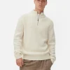 Rib-Knit Half-Zip Sweater