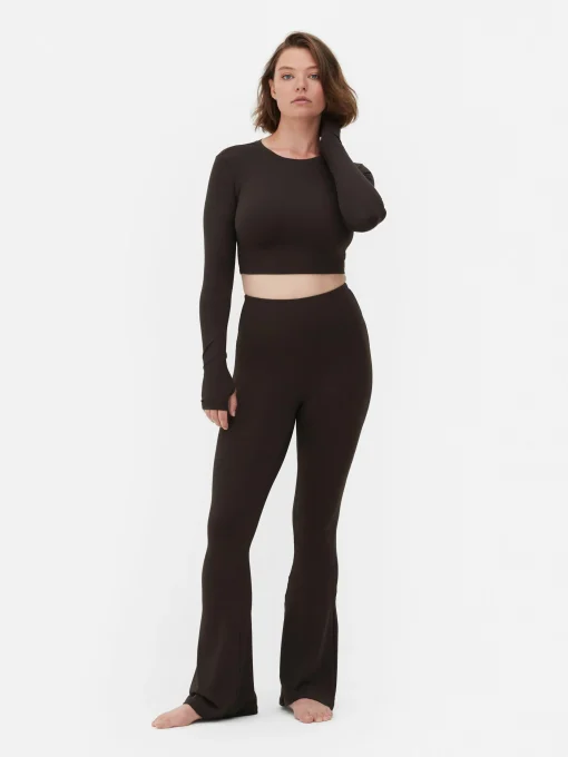 Rita Ora Buttery Soft Long Sleeve Sports Crop Top