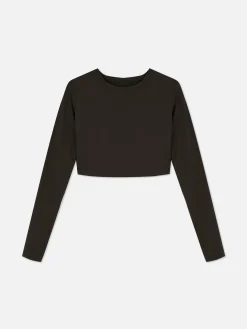 Rita Ora Buttery Soft Long Sleeve Sports Crop Top