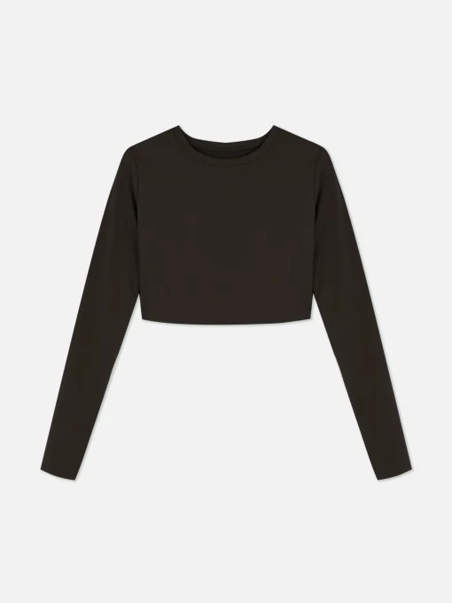 Rita Ora Buttery Soft Long Sleeve Sports Crop Top