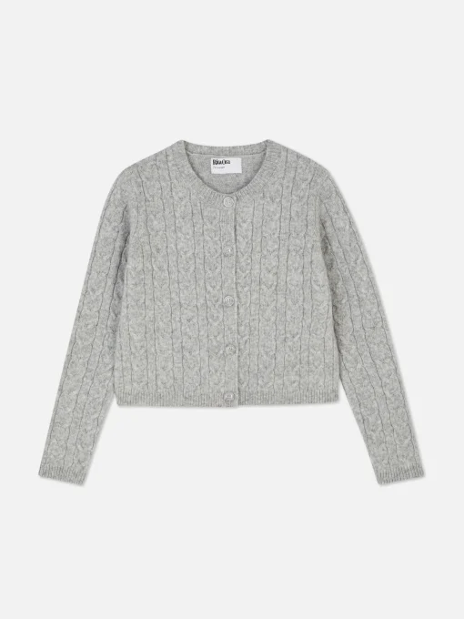 Rita Ora Cable Knit Cardigan
