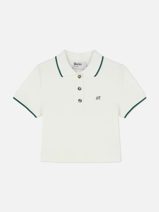 Rita Ora Cropped Polo Shirt