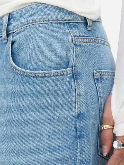 Rita Ora Denim Bermuda Shorts