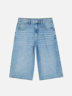 Rita Ora Denim Bermuda Shorts