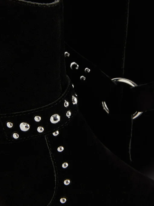 Rita Ora Faux Suede Studded Ankle Boots