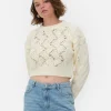 Rita Ora Open Stitch Cable Knit Sweater