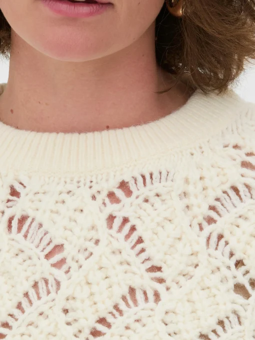 Rita Ora Open Stitch Cable Knit Sweater