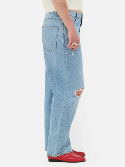 Rita Ora Ripped Dad Jeans