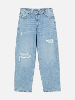 Rita Ora Ripped Dad Jeans