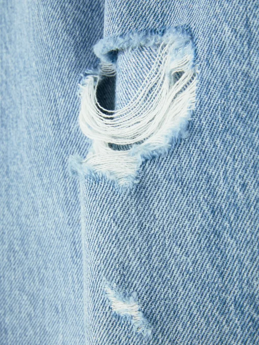 Rita Ora Ripped Dad Jeans
