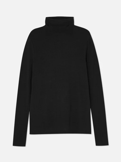 Rita Ora Roll Neck Long Sleeve Top