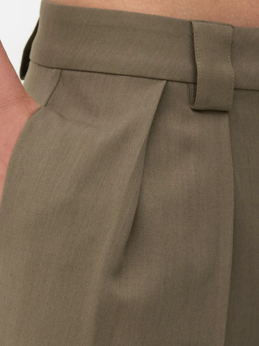 Rita Ora Slouchy Pleated Wide Leg Pants