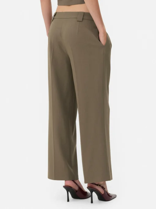 Rita Ora Slouchy Pleated Wide Leg Pants