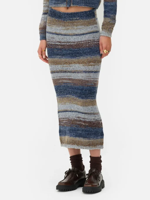 Rita Ora Space Dye Midi Skirt
