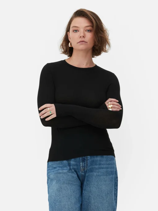 Rita Ora Stretch Long Sleeve T-Shirt