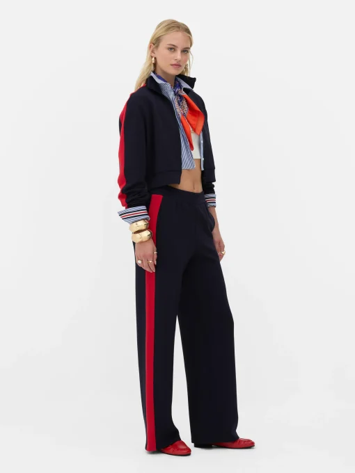 Rita Ora Zip-Up Funnel Neck Sweatshirt