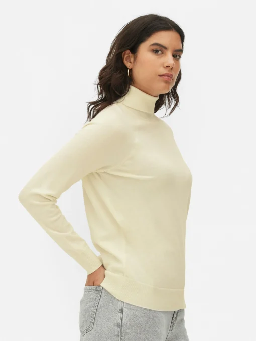 Roll Neck Long Sleeve Top
