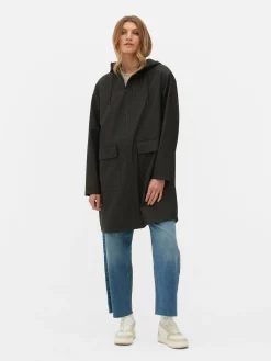 Rubberized Hooded Raincoat