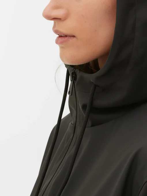 Rubberized Hooded Raincoat