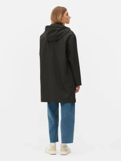 Rubberized Hooded Raincoat