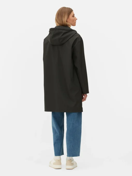 Rubberized Hooded Raincoat