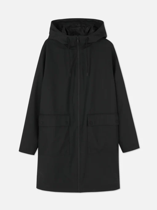 Rubberized Hooded Raincoat