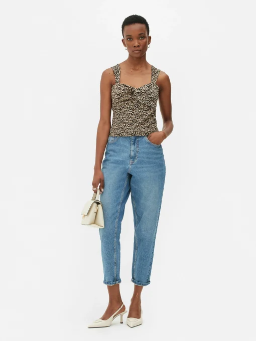 Ruched Knot Sleeveless Top
