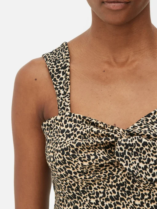 Ruched Knot Sleeveless Top
