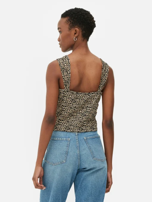 Ruched Knot Sleeveless Top