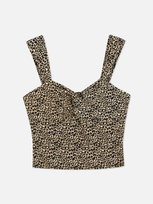 Ruched Knot Sleeveless Top