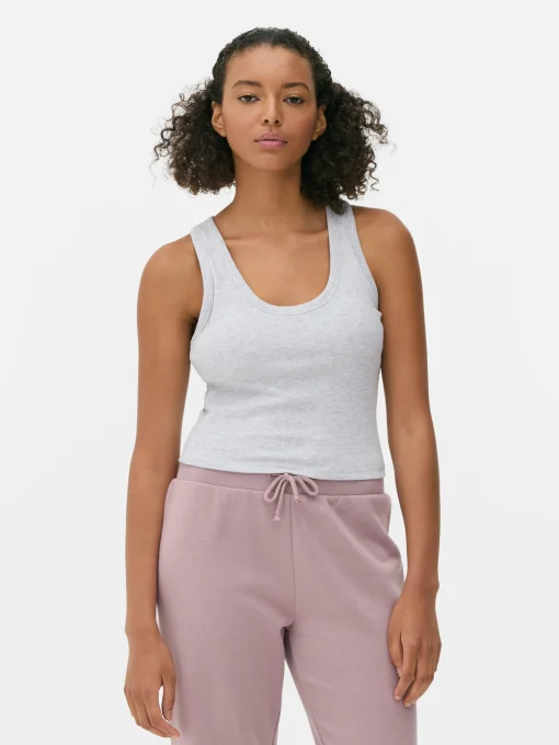 Scoop Neck Tank With Built-In Bra