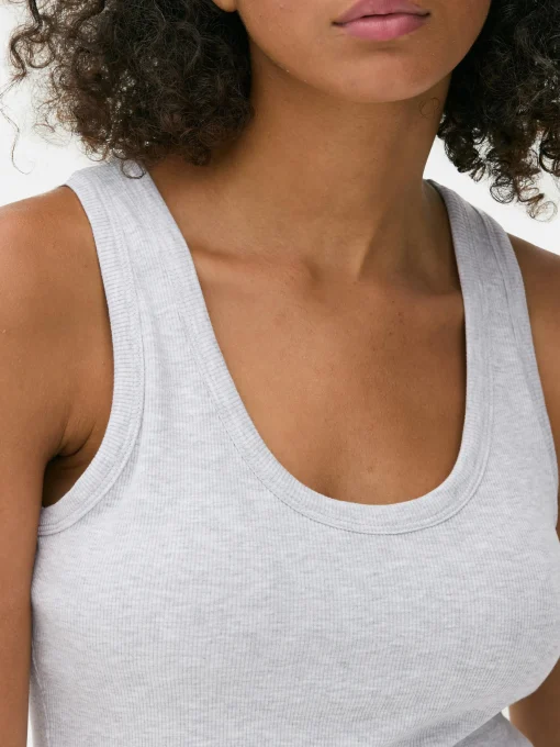 Scoop Neck Tank With Built-In Bra