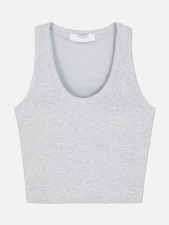 Scoop Neck Tank With Built-In Bra