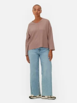 Seam Detail Long Sleeve Top