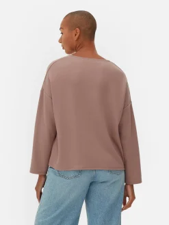 Seam Detail Long Sleeve Top