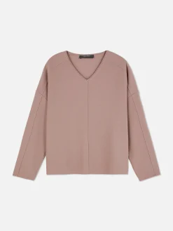 Seam Detail Long Sleeve Top