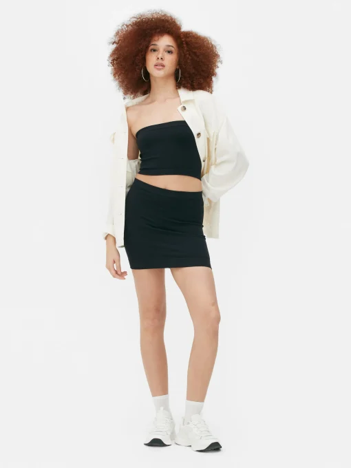 Seamfree Ribbed Mini Skirt