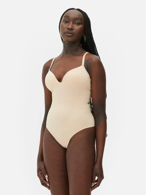 Seamless Cupped Shapewear Thong Bodysuit