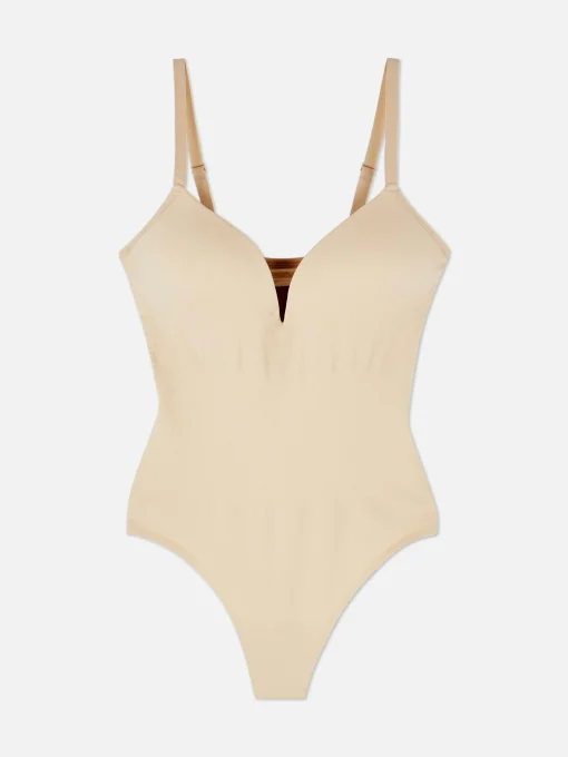 Seamless Cupped Shapewear Thong Bodysuit