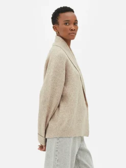 Shawl Button Wrap Cardigan
