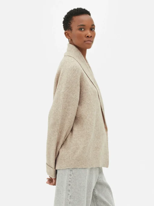 Shawl Button Wrap Cardigan