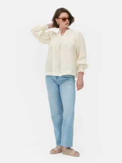 Shirred Smock Blouse