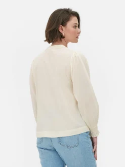 Shirred Smock Blouse