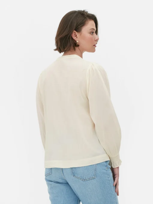 Shirred Smock Blouse