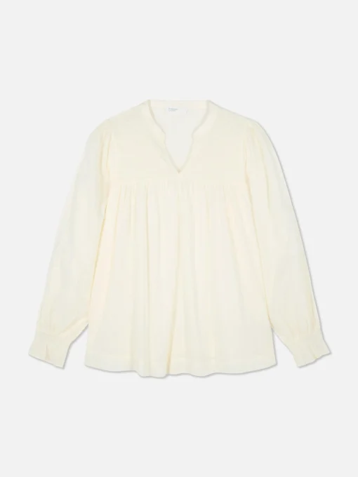 Shirred Smock Blouse