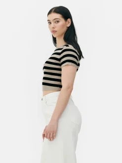 Short Sleeve Cropped Sweater