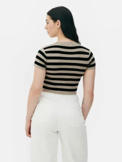 Short Sleeve Cropped Sweater