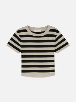 Short Sleeve Cropped Sweater