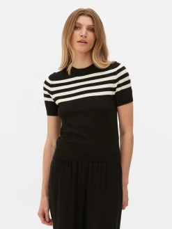 Short Sleeve Knit Top