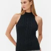 Sleeveless Cable Knit Tank